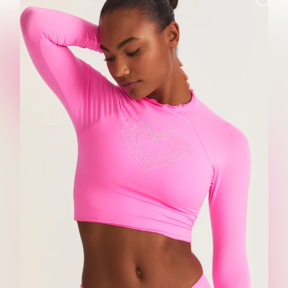 New Hurley + LOveshackfancy Rhinestone rash guard